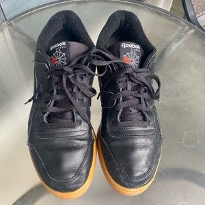 Reebok black and brown classic shoes size 11